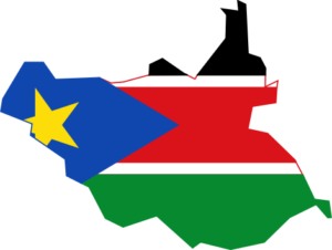 SouthSudanflagmap