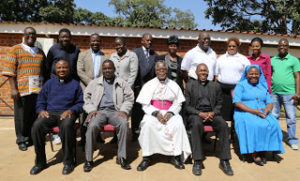 Group Photo Participants of the meeting for the  Association of Catholic Family Movement with Rt. Rev. Peter Musikuwa Bishop of Chikwawa  and Chairman of ECM Pastoral Directorate