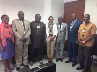 The SECAM Governance Working Group Members pose for photo with the staff of AU Citizens and Diaspora Organizations