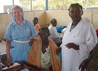 The Late Sr. Veronica attending  to her patients in Yei