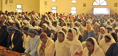 Part of the congregation gathered at the Ordination ceremony of Abune Seyoum