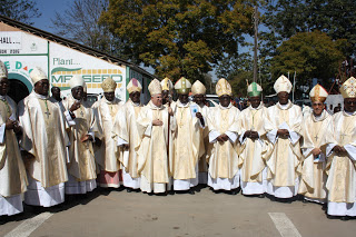  Group Photo of Zambia Catholic Bishops with the  Apostolic Nuncio of Malawi and Zambia  during the celebrations