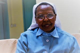 Sr. Marie Theresa Gacambi during an interview at  the Convent of the Assumption Sisters of Nairobi