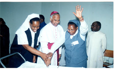 Sr. Marie Theresa Gacambi (Second Right), the then out-going ACWECA President during the 2005 Plenary Assembly in Malawi (ACWECA Archive)
