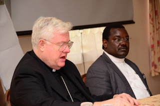 H.E. Most Rev. Charles Daniel Balvo, Apostolic Nuncio to Kenya and Rev. Fr. Lucas Ong'esa, Deputy Secretary General KCCB