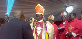 Fr Kibuuka after his consecration as bishop