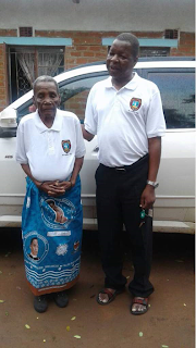  Bishop Kanyama with his mother, few days before his death