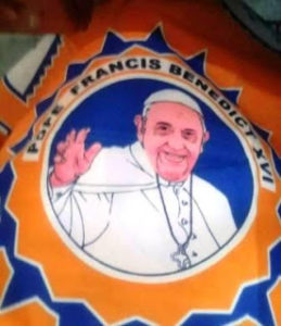 The Chitenge Cloth bearing an image of a fake pope
