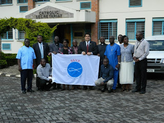 Society of St. Vincent-de-Paul President General Renato Lima de Oliveira, With Secretariat Staff