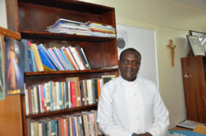 Rev. Fr. Charles Kyallo, Outgoing Chaplain of CUEA at