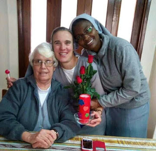 The Late Sr. Patricia (left Seated) with members of  her community in Nairobi, Kenya