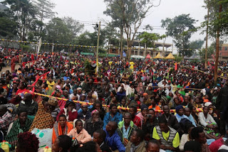 A section of pilgrims during the Martyrs Day celebration