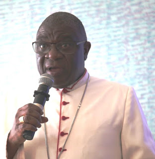 The Bishop Chairman of the UEC Lay Apostolate Department addresses participants during the workshop