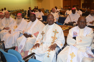 Rev. Fr. Mbugua, (right) with other clergy members during Eucharistic Celebrations in Addis Ababa, Ethiopia