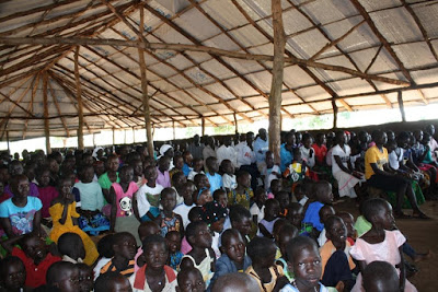 A section of the congregation at Don Bosco Chapel in Bidibidi Zone I