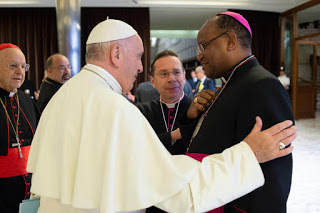 Archbishop Muheria and Pope Francis (Photo Courtesy)