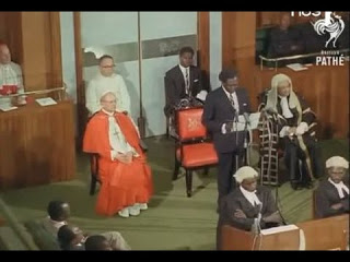Pope Paul VI in Ugandan Parliament (Image Courtesy)