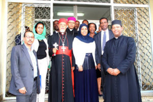 Ethiopian Minister for Peace accompanied by other State officials