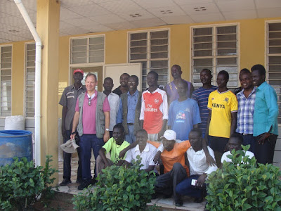 The Late Fr. Odhiambo, SJ with some of his students in a photo taken last week