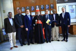 State Minister of Hungary with staff at Ethiopia Catholic Secretariat