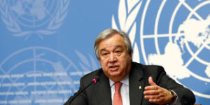 UN Secretary General Antonio Gutteres