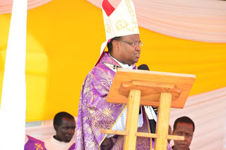 Most Rev. Anthony Muheria, Archbishop of Nyeri during the launch of the of the National Lenten Campaign 2019