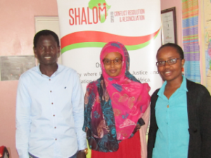 l r Paulson Erot Tadeo Asha Awed Said, and Esther Njeri Kibe Image Shalom - SCCRR