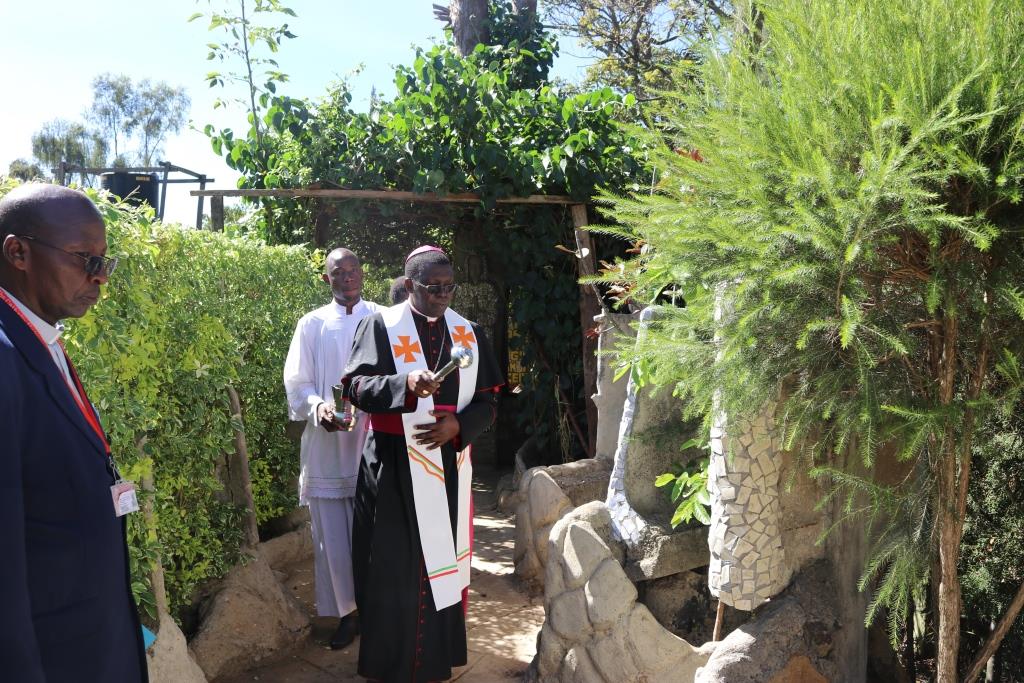 Archbishop Chama Blesses Gaba Spiritual Garden