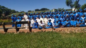 CWO MEMBERS OF THE COMMITTEES POSE WITH THE BISHOP AND Diocesan CHAPLAINS