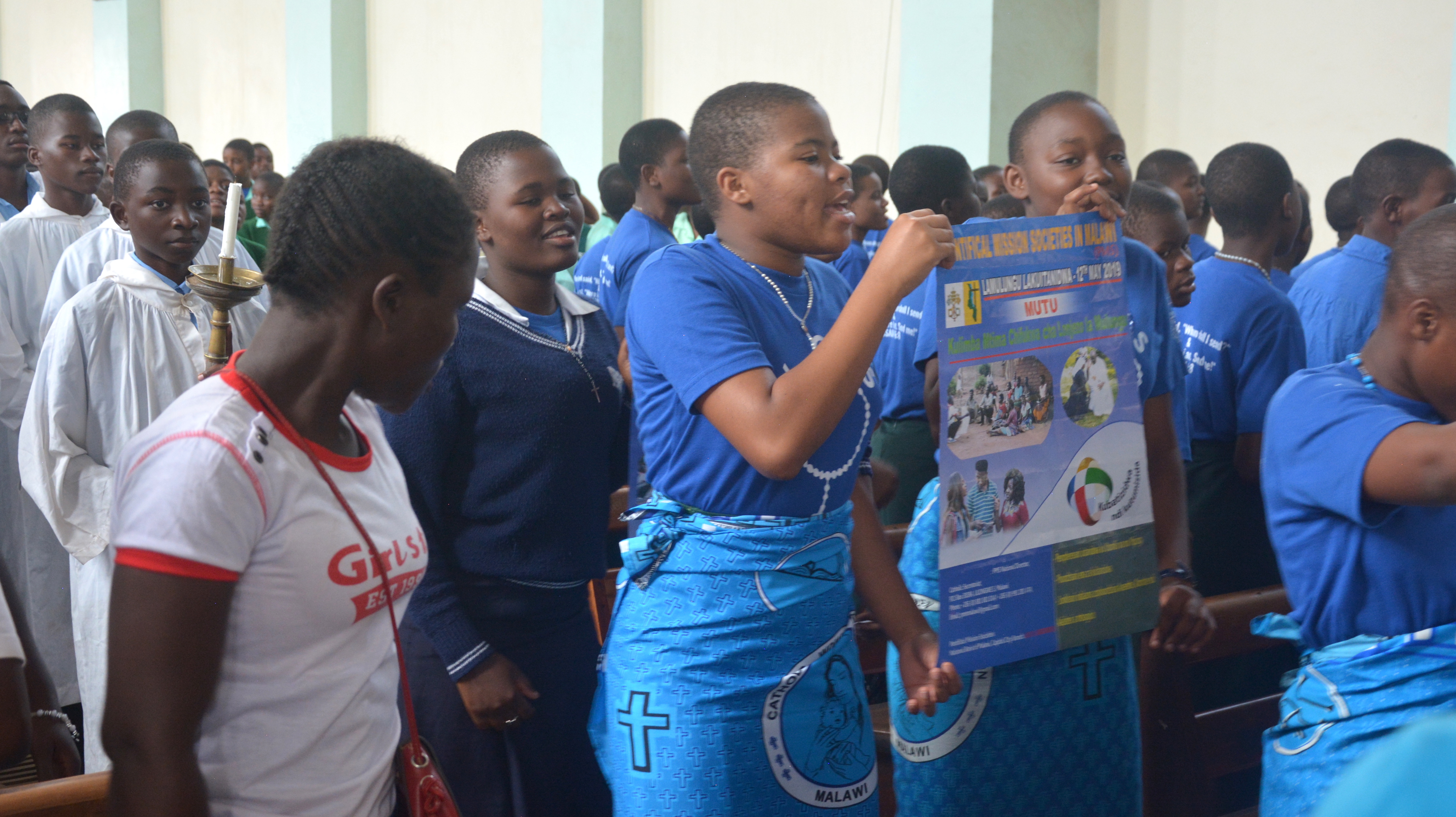 The Youths jubiliates during Vocations Cerebration Mass