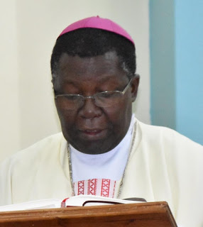 Archbishop Chama delivering his Homily in Nairobi  ahead of the launch of AMECEA Child  Safeguarding Standards and Guidelines