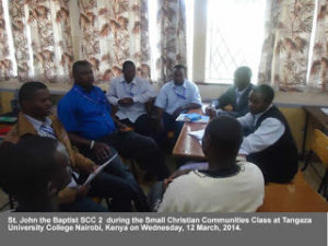 St. John the Baptist SCC during the Small Christian Community Class at Tangaza University College