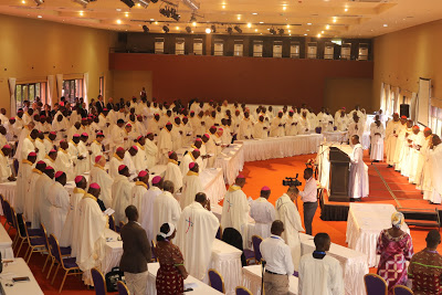 A section of the delegates during Eucharistic Celebrations (SECAM Golden Jubilee and 18th Plenary Assembly in Kampala Uganda)