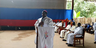 Bishop Eduardo Hiiboro, the Bishop of the Catholic Diocese of Tombura- Yambio.