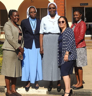 Admin Secretaries (from Left) Uganda, Zambia,  AMECEA, Malawi and Kenya Conferences