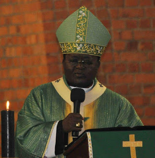 Mosr Rev. Cyprian Kizito Lwanga, Archbishop of Kampala  during Eucharistic Celebrations to inaugurate the new  Academic and Formation Year at St. Mbaaga Major Seminary