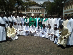 Blessed Bakanja Seminarians with AMECEA Chairman Rt. Rev. Charles Kasonde