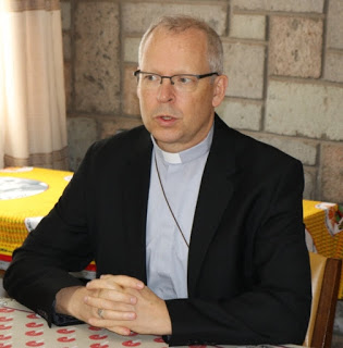 H.E. Most Rev. Hubertus Van Megen, Apostolic Nuncio to  Kenya and South Sudan addressing Secretaries  General from AMECEA Countries