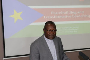 Rt. Rev. John Oballa Owaa Delivering his Key Note Address