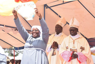 Superior General of Charity  Sisters of St. Francis of Assis Sr. M. Eutropia Nduye.