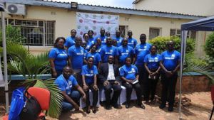 Bishop Chinyemba with ZCCB staff