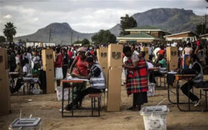 Malawians fulfilling their constitutional Rights by casting