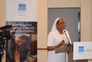 Sr. Jane Wakahiu, LSSF Addressing Participants of the Convening