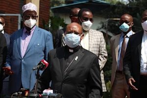 A section of the Interfaith Council for National Response to Corona Virus Pandemic, at Ufangamano House Nairobi, Tuesday, December 23, 2020