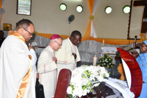 Burial  of the late Bishop Anthony Banzi of Tanga requiem mass at TEC