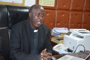 The KCCB outgoing General Secretary Very Rev. Fr. Daniel Rono