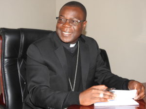 Rt. Rev. Patrick Chisanga, OFM Conv. Bishop of Mansa Diocese. Credi; Zambia Communications