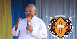 First Vice Chancellor of CUEA Monsignor Deogratius Hukumu Mbiku