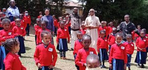 Learners of St. Francis Hula academy with their Director Sr. Mary Vianney Katunge