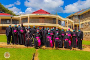 Members of KCCB at Marian National Shrine in Subukia, Nakuru